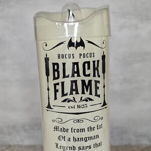 Hocus Pocus Black Flame L.E.D. Candle